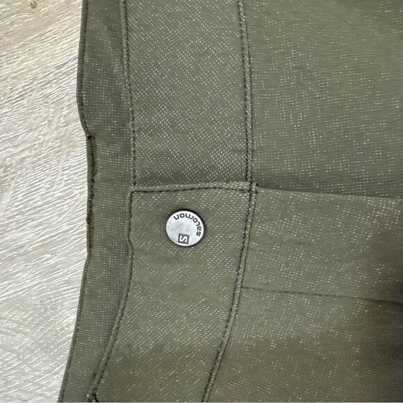 Salomon Wayfarer AS Tapered Regular Womens Outdoor Pants Green Hiking US 8 - Picture 8 of 13